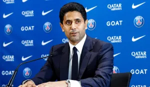 Presiden Klub PSG Nasser Al...
