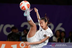 Sumaya Tampil Gemilang, Medali Perak Teqball Putri Jadi Milik Indonesia