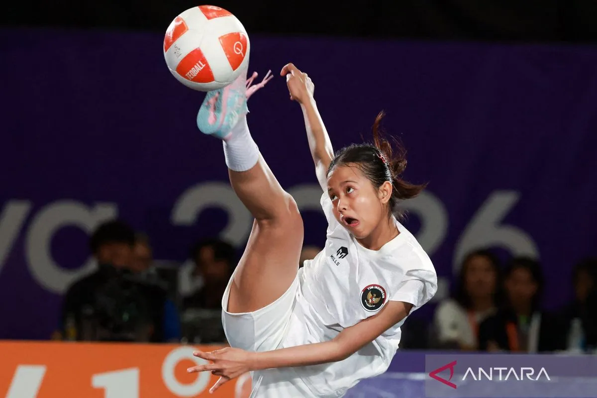 Sumaya Tampil Gemilang, Medali Perak Teqball Putri Jadi Milik Indonesia