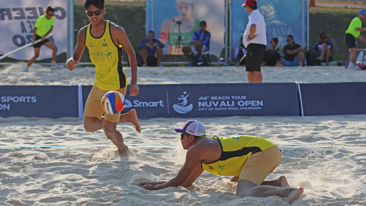 Pasangan Voli Pantai Putra Indonesia Sofyan/Bintang Menang 2 Set Langsung di Laga Awal Asian Games 2026