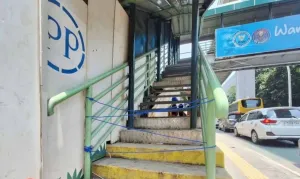 Maling Tak Tahu Diri! 20 Pelat Baja JPO Bulungan Hilang Dicuri, Perbaikan Ditargetkan Selesai Besok