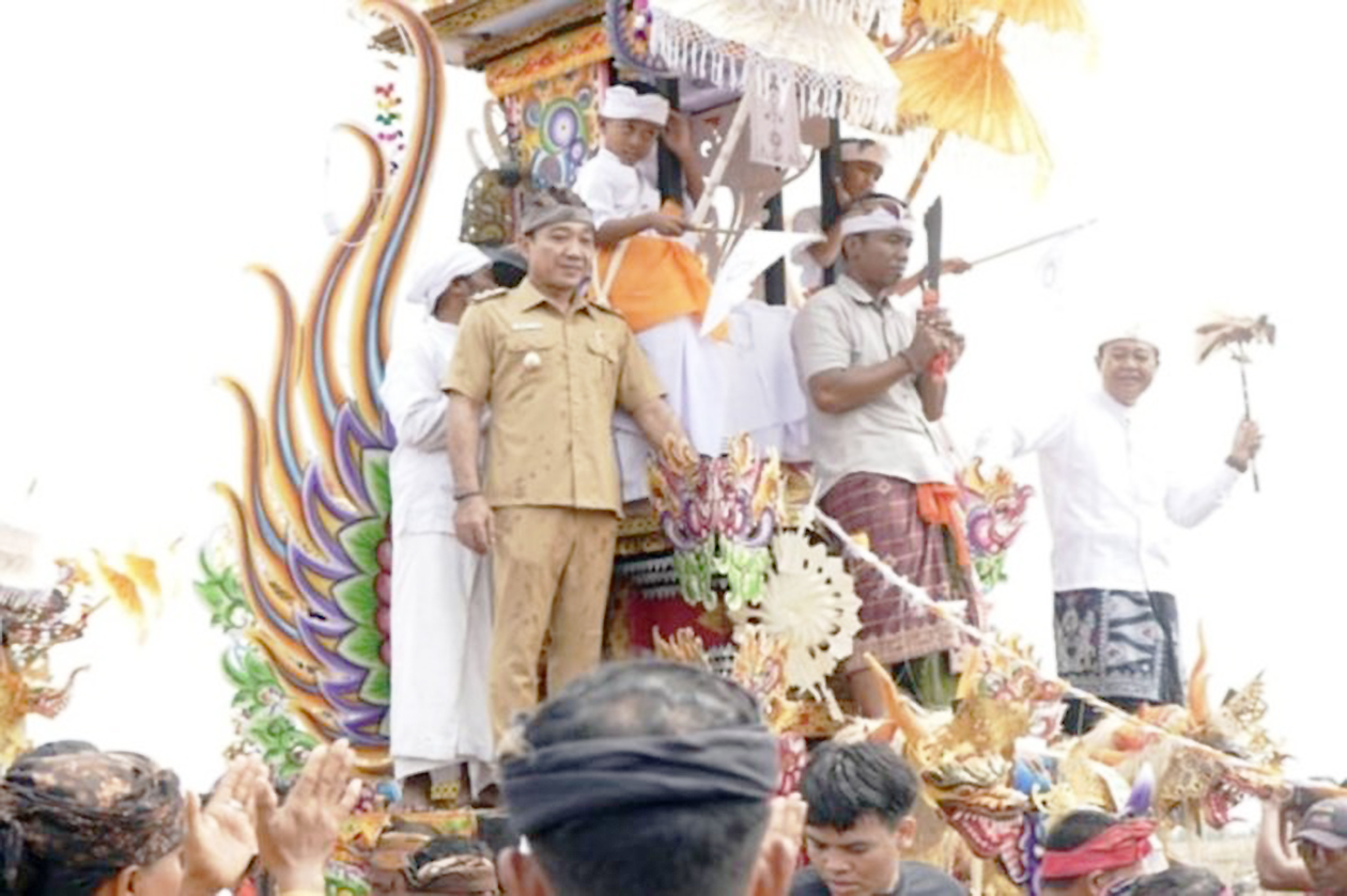 Ngaben Massal Desa Sumber Agung Lampung Selatan Jadi Simbol Kebersamaan Umat
