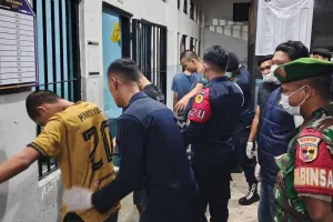 Rutan Padang Tes Urine Mendadak, 30 WBP dan 20 Pegawai Diperiksa.