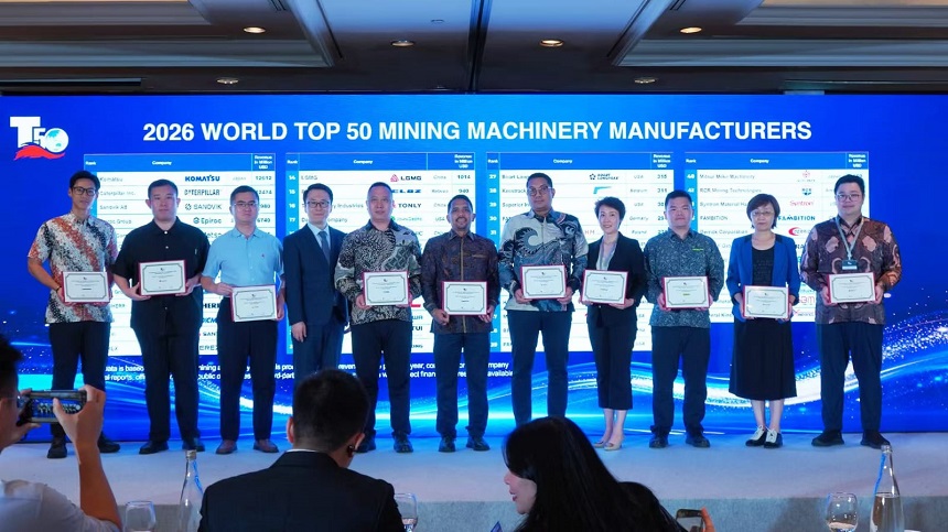 T50 Summit 2026 Umumkan 50 Produsen Mesin Tambang Dunia.