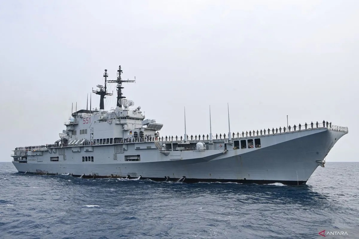 TNI AL: Kapal Induk Garibaldi Dicat Ulang Sesuai Standar KRI 