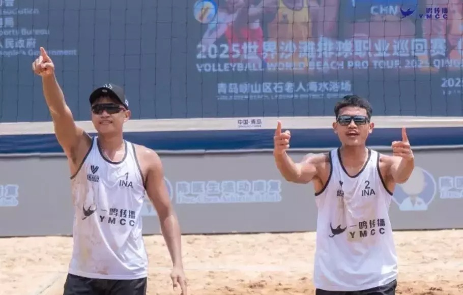 Asian Games 2026: Pasangan Bola Voli Pantai Putra Indonesia Sofyan/Bintang Bungkam Mongolia 2-0