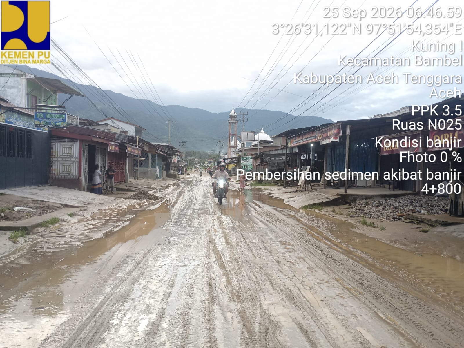 Banjir Terjang Lagi Jembatan Kuning Aceh, Lumpur 45 Cm Tutup Jalan Nasional, PU Siapkan Flyover