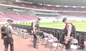 Brimob Polda Metro Jaya Sterilisasi SUGBK Jelang Laga FIFA ASEAN Cup 2026