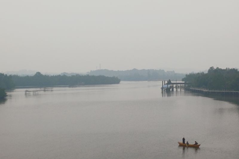 Pulau Bintan Kembali Diselimuti Kabut Asap dari Kalimantan