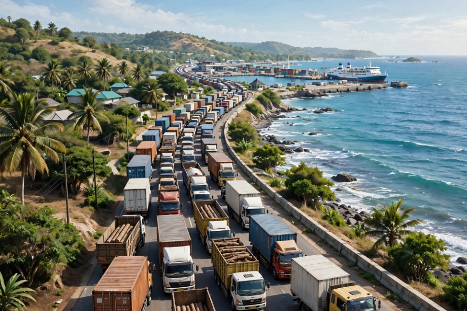 Macet 9 Kilometer, Antrian Menuju Pelabuhan Ketapang Bany...