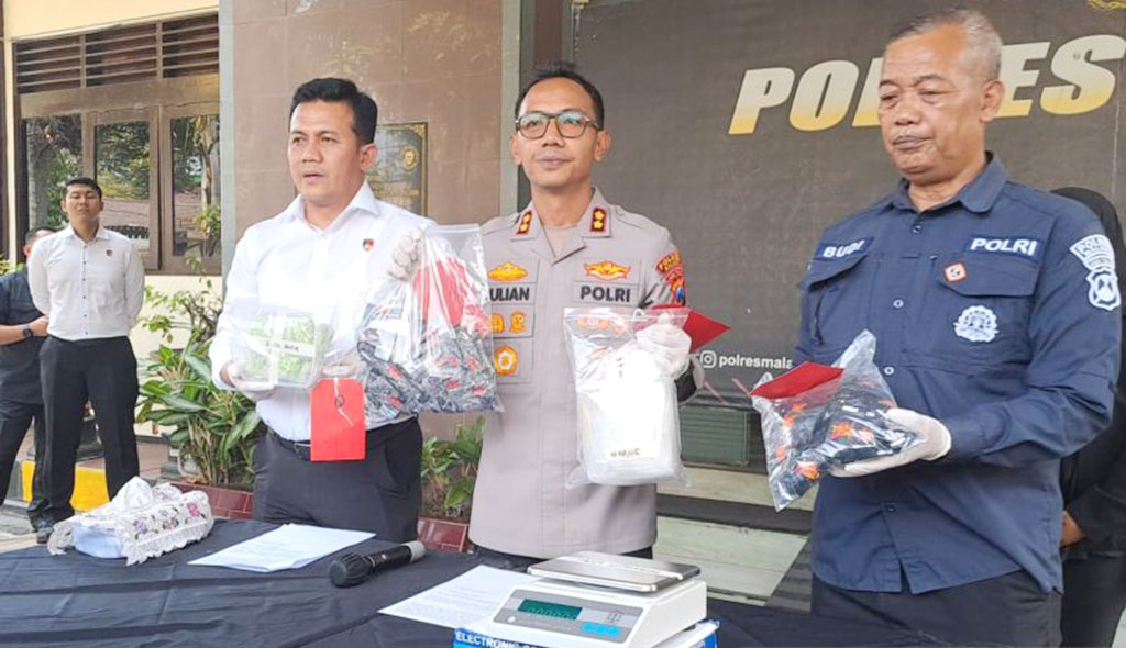 Polres Malang Gagalkan Peredaran 1,1 Kg Sabu dari Jakarta, Seorang Pelaku Dibekuk