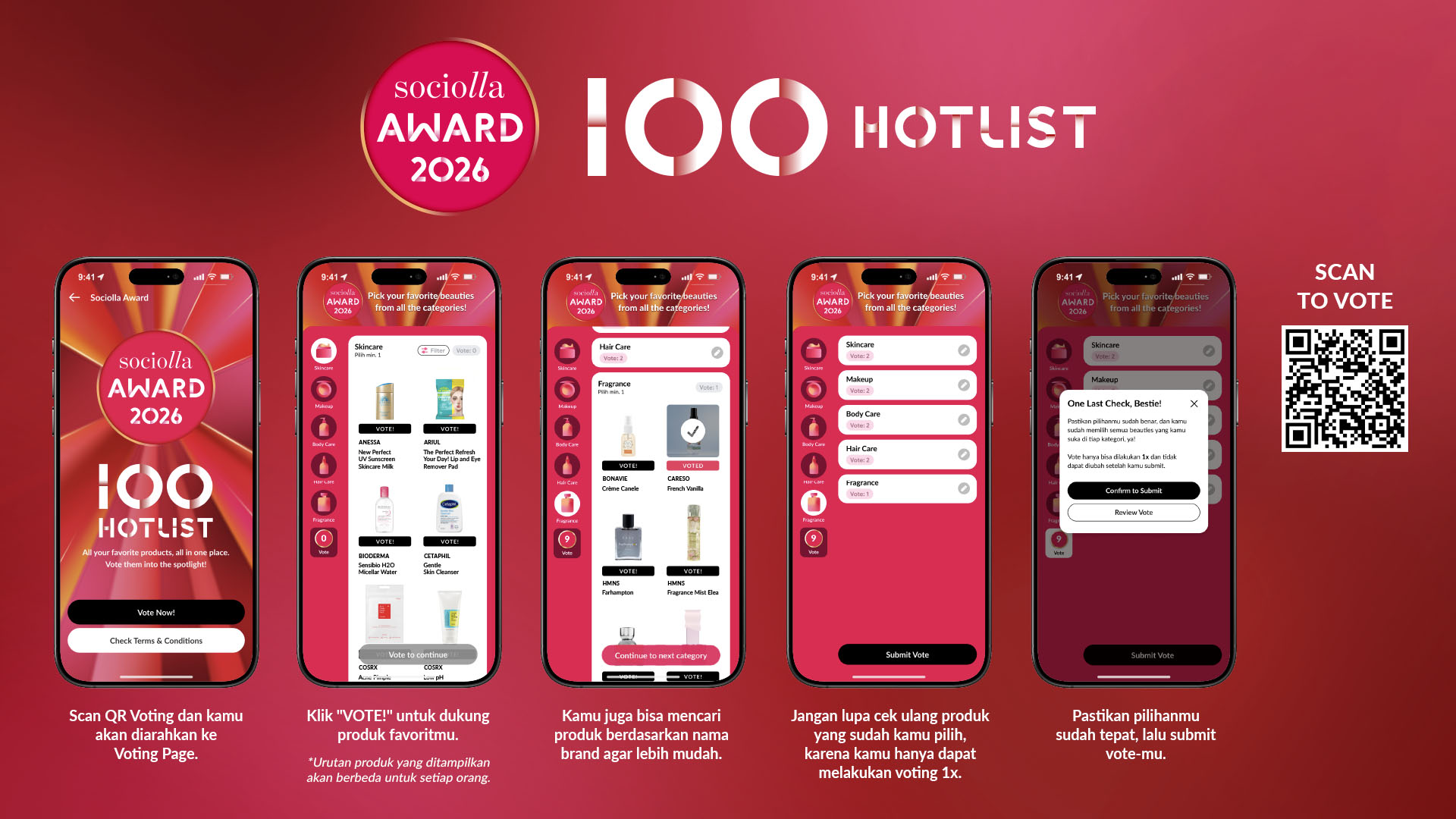 Sociolla Awards 2026 Hadirkan 100 Hotlist, Voting Dimulai...