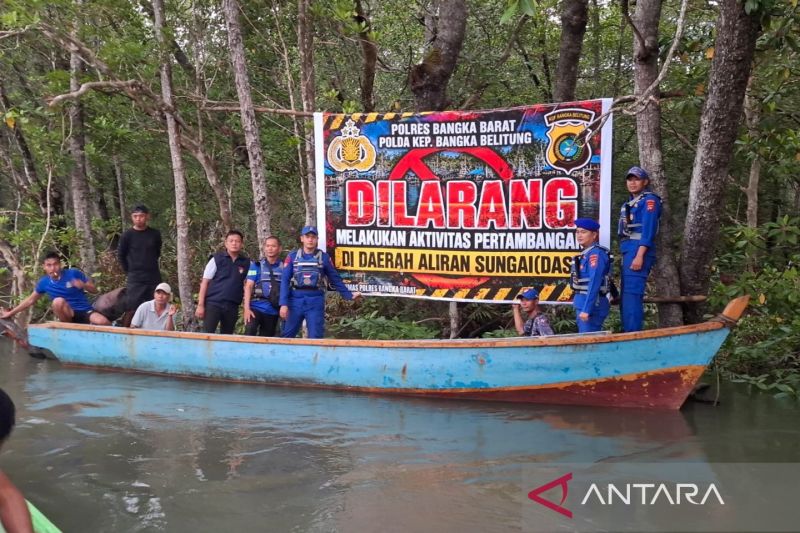 Cegah Tambang Timah Ilegal, Polres Bangka Barat Tingkatka...