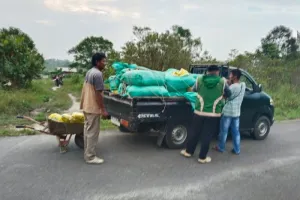 Tingkatkan Produksi Pertanian, Pemerintah Kabupaten Natuna Serahkan Bantuan 2,3 Ton Benih Padi 