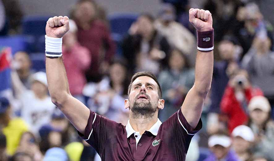 Sempat Tertekan, Djokovic Hadapi Bu Yunchaokete 