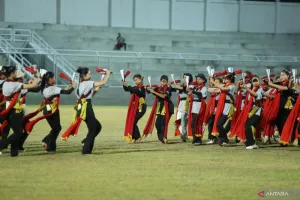 Para Penari Kolosal Gandrung Sewu Banyuwangi Mulai Latihan Gabungan