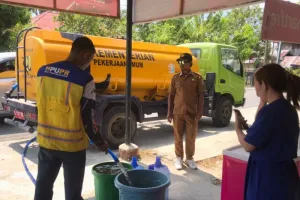 BPBD Parimo Distribusi 32 Ribu Liter Air ke Wilayah Kekeringan
