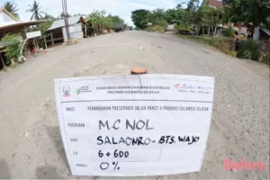 Dulu Kasar dan Berdebu, Kini Akses Penghubung Soppeng-Wajo Disulap Jadi Mulus