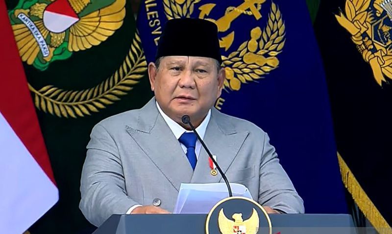 HUT TNI, Prabowo: Indonesia Cinta Damai, tetapi Tidak Mau...