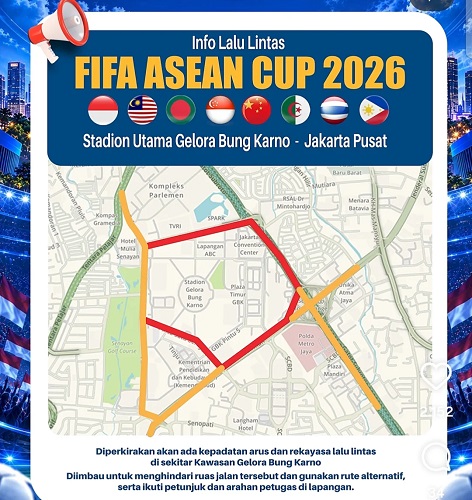 Polda Metro Jaya Imbau Warga Hindari Kawasan GBK Jelang Final Indonesia vs Thailand