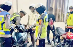 Polres Pekalongan Kota Amankan Puluhan Kendaraan yang Terlibat Balap Liar