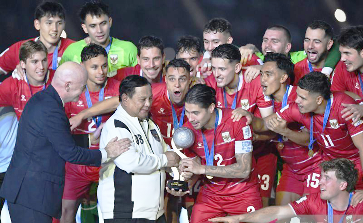Sempat Tertinggal di Menit Berdarah, Prabowo Puji Mati-matian Perjuangan Timnas Indonesia