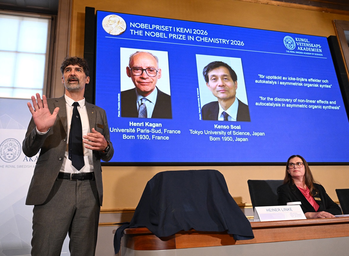 Pecahkan Teka-Teki Asimetri, Ilmuwan Prancis dan Jepang Raih Nobel Kimia