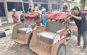 Pemkab Bogor Data 120 Penarik Becak Kayuh Penerima Bantuan Becak Listrik Prabowo