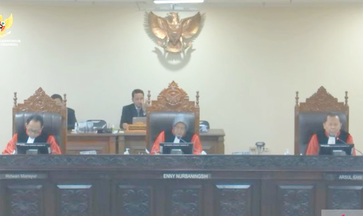 MK Gelar Sidang Uji Materiil Syarat Pendidikan Capres-Cawapres dalam UU Pemilu