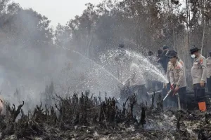 Karhutla Tak Kunjung Padam, Polda Kalteng Optimalkan Sekat Cegah Kebakaran Meluas