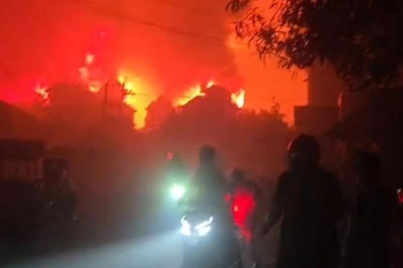 Kebakaran Besar Hanguskan 500 Rumah di Bangka Selatan, Api Diduga dari Lahan yang Terbakar  