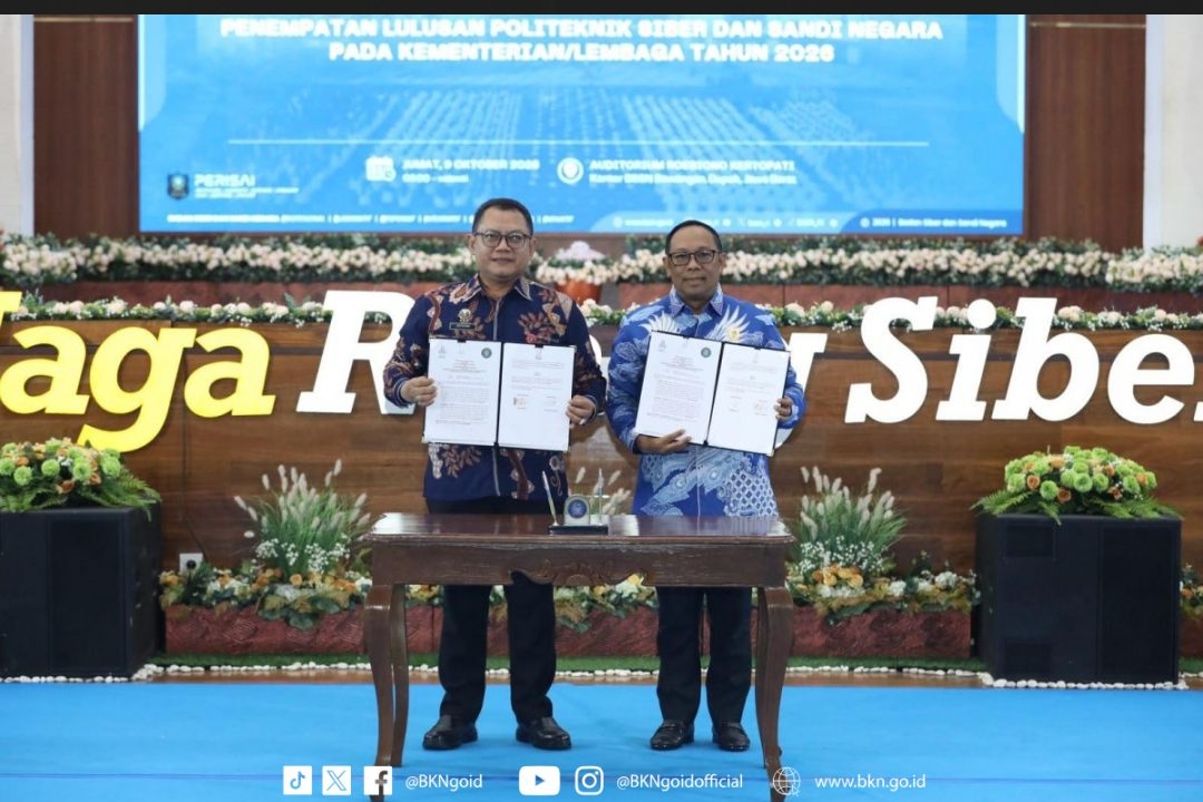 BKN Gandeng BSSN Perkuat Keamanan ASN Digital, 6 Juta Peg...