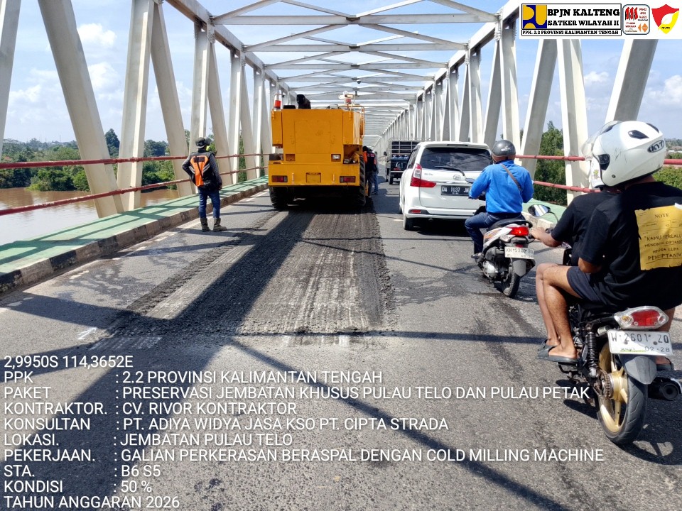 Jaga Konektivitas Trans Kalimantan, KemenPU Preservasi 2 Jembatan Panjang Sungai Kapuas 