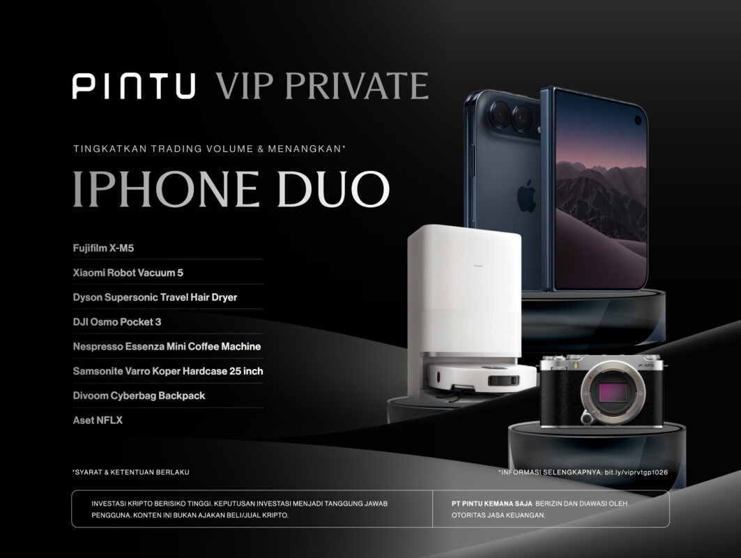 Pintu Siapkan Hadiah iPhone Duo dan Aset Crypto untuk Anggota VIP Private