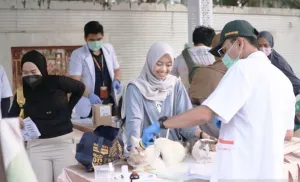 Serbu Layanan Gratis, Balai Karantina Kalsel Buka Posko Vaksinasi Rabies Massal di CFD