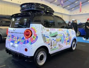 Wuling Air ev Dimodifikasi di IMX 2026, Tampilkan Seni dan Aksesori Lokal