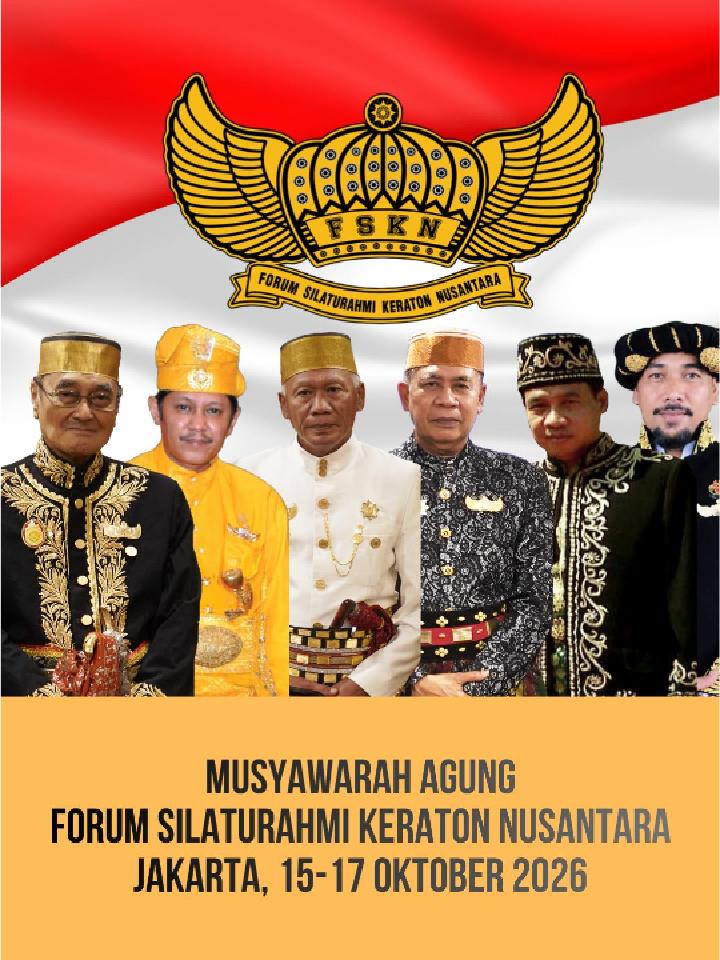 Jakarta Jadi Tuan Rumah Sarasehan Keraton Nusantara, 200 Raja dan Sultan Diundang