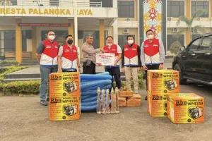 Pertamina Patra Niaga Bantu Sarpras Penanganan Karhutla di Palangka Raya