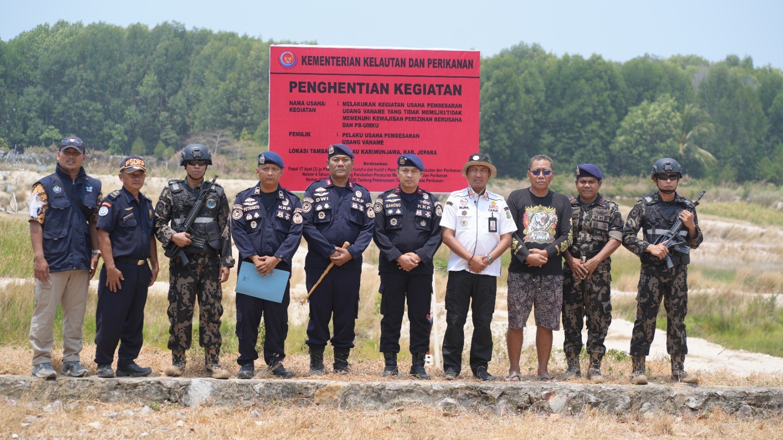 Tingkatkan Pengawasan, KKP Segel Tambak Udang Tak Berizin di Karimunjawa
