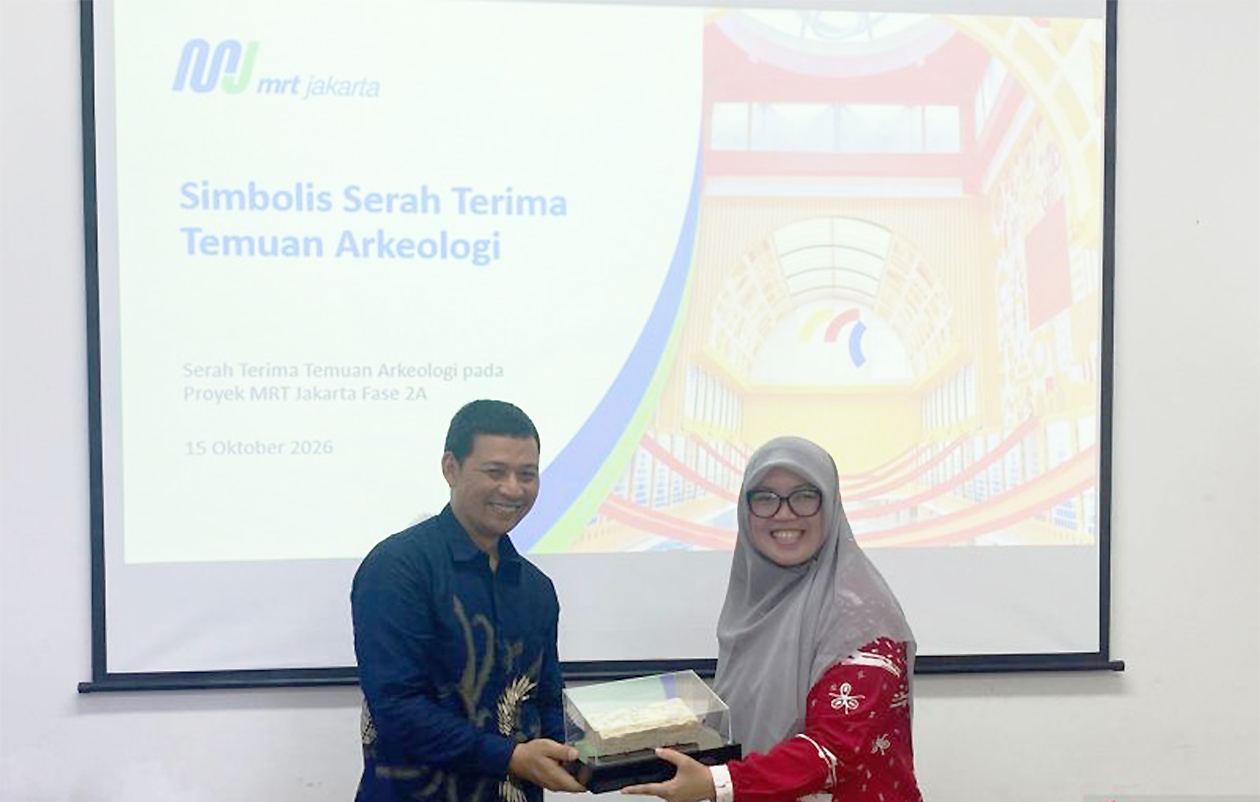 MRT Jakarta Serahkan Temuan Arkeologi Proyek Fase 2A ke Dinas Kebudayaan DKI
