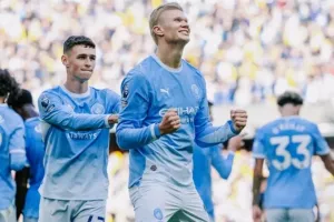 Erling Haaland Menggila! Dua Golnya Antar Manchester City Menang Dramatis 3-2 atas Ipswich