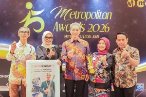 Wali Kota Bogor Raih Metropolitan Award 2026