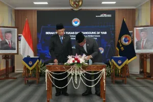 Mendagri Serahkan Jabatan Kepala BNPP kepada Maruli Simanjuntak