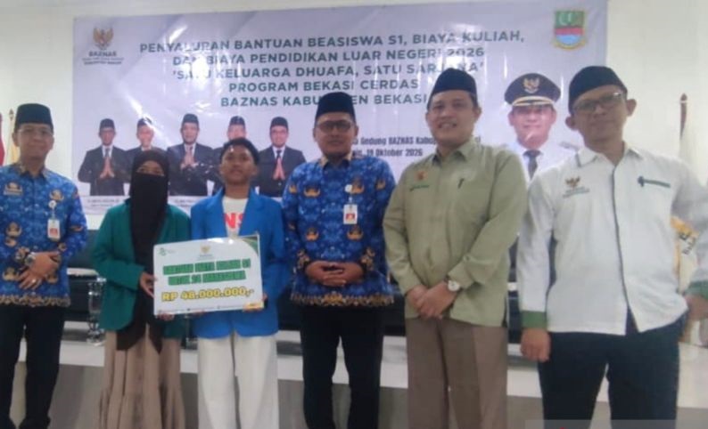 Baznas Bekasi Kucurkan Rp1 Miliar untuk Kuliah 326 Mahasiswa