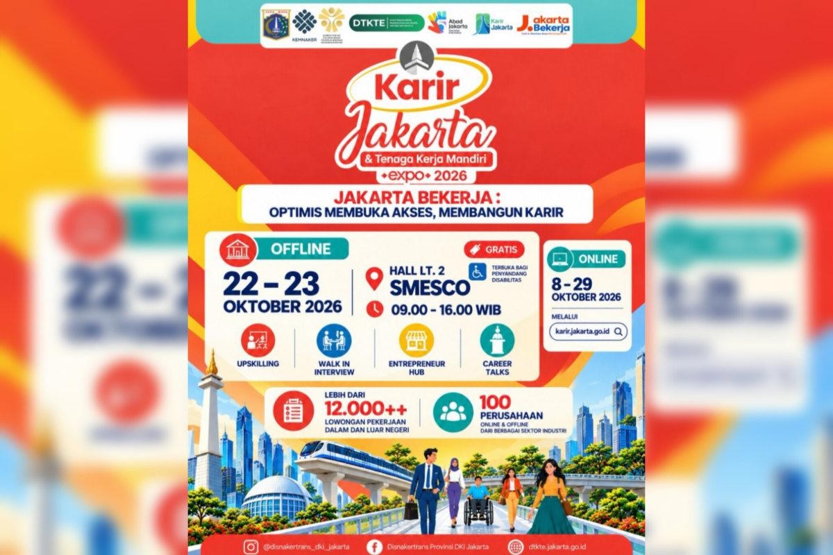 Kabar Baik untuk Pencari Kerja, Pemprov DKI Kembali Gelar Job Fair Lewat Karir Jakarta dan TKM Expo 2026, Cek Jadwal dan Lokasinya!
