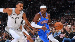Thunder Redam Kebangkitan Spurs, Menang dalam Duel Ulangan Final Wilayah Barat NBA