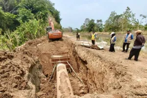 Usai Perbaikan Pipa, BPAM Banjarbakula Pastikan Suplai Air Baku Normal Kembali