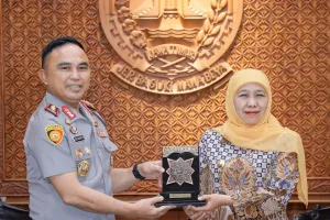 Gubernur Khofifah dan Kapolda Jatim Perkuat Koordinasi Jaga Iklim Investasi 