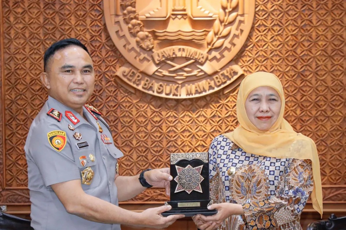 Gubernur Khofifah dan Kapolda Jatim Perkuat Koordinasi Ja...