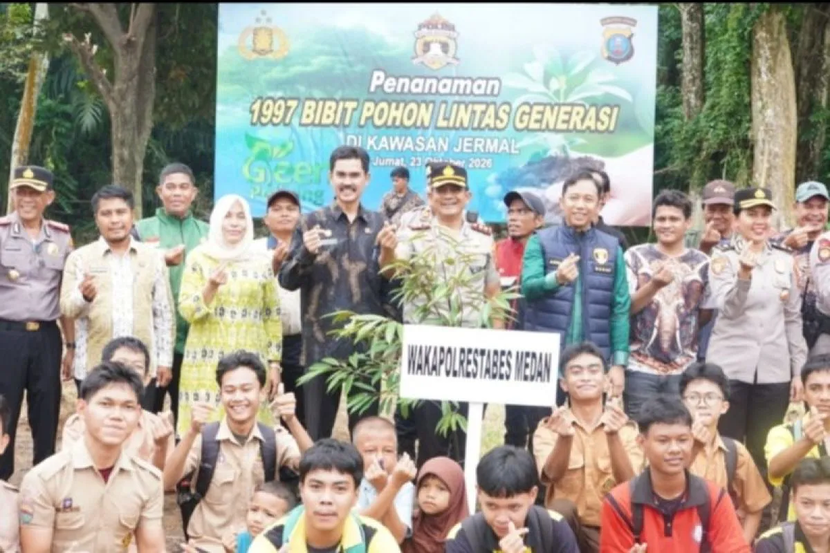 Polrestabes Medan Turun Tangan Jaga Lingkungan, 1.997 Bib...